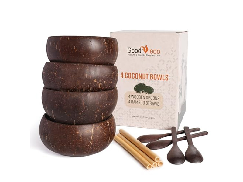 Bambusschalen 7 Für Lebensmittel Eiscremeschale Aus Kokosnuss 32 4 Riesenschale Bio