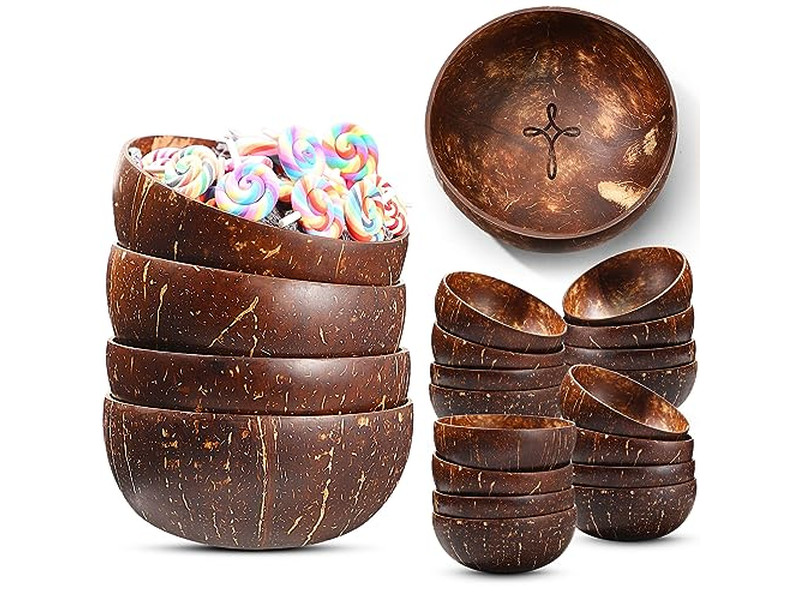 Kerzenwachs-Mischung Gewebte Holzschalen Rustikale Schale Großpackung Teigschale Kleine Akazie