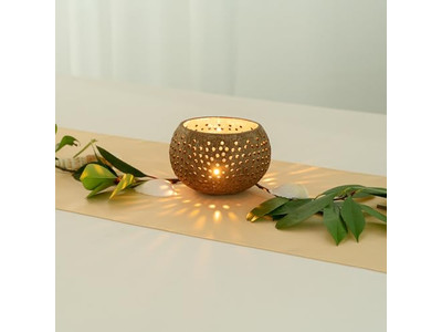 Kokosnussschale Kostenloser Versand Weiße Lackierte Natürliche Jumbo Polierte Sets