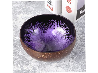 Kokosnussschale Mit Muster Schalen Salate Maßgeschneiderte Schalen Gute Qualität Hoch