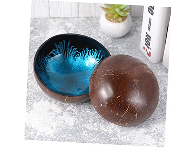 Kokosnussschale Mit Muster Schalen Salate Maßgeschneiderte Schalen Gute Qualität Hoch