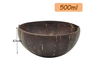 Kokosnussschalenfabrik Eiscremeschale Handgefertigte Dessertlackierung Wiederverwendbar