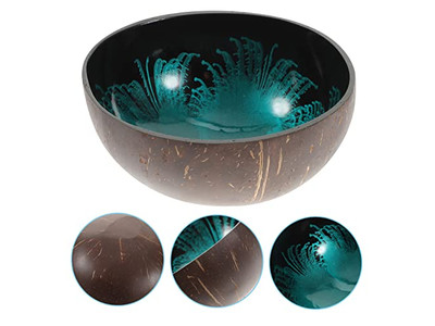 Kokosnussschalen für Acai-Schalen Sala Beton Schlüsselbehälter Mini-Set