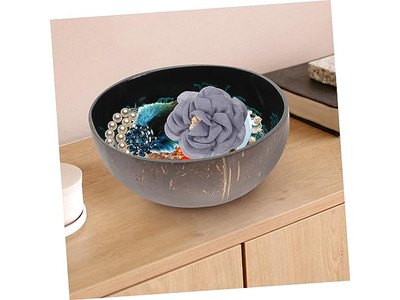 Kokosnussschalen für Acai-Schalen Sala Beton Schlüsselbehälter Mini-Set