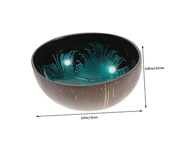 Kokosnussschalen für Acai-Schalen Sala Beton Schlüsselbehälter Mini-Set