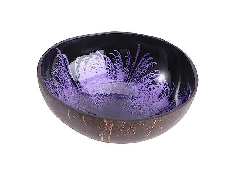 Kokosnussschale Unverarbeitet Schlüsselaufbewahrung Handgefertigtes Servierschalen-Set Große Größe Roh