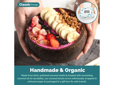 Kokosnussschale Kokosnussschalen Kokosnussbecher Schale Kerze Küchenlagerung