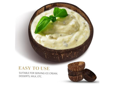 Dinner Kokosnussschale Leere Schalen Handarbeit Schale Spoom Klein Einfach