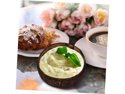 Dinner Kokosnussschale Leere Schalen Handarbeit Schale Spoom Klein Einfach