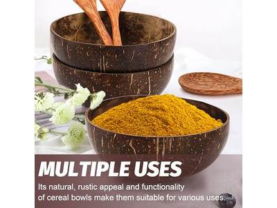 Teigschale Kokosnussschale Logo Handgefertigt Holz Rustikales Holzwerkzeug-Tablett