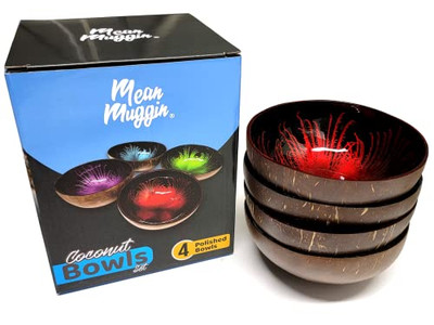 Umweltfreundliches Schalen-Set Handgefertigte Holzschalen Kokosnuss für Suppe Diamantform