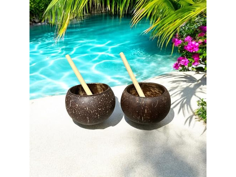 Salatschalen Catering Set aus 6 Schalen mit Deckel Holz Küche