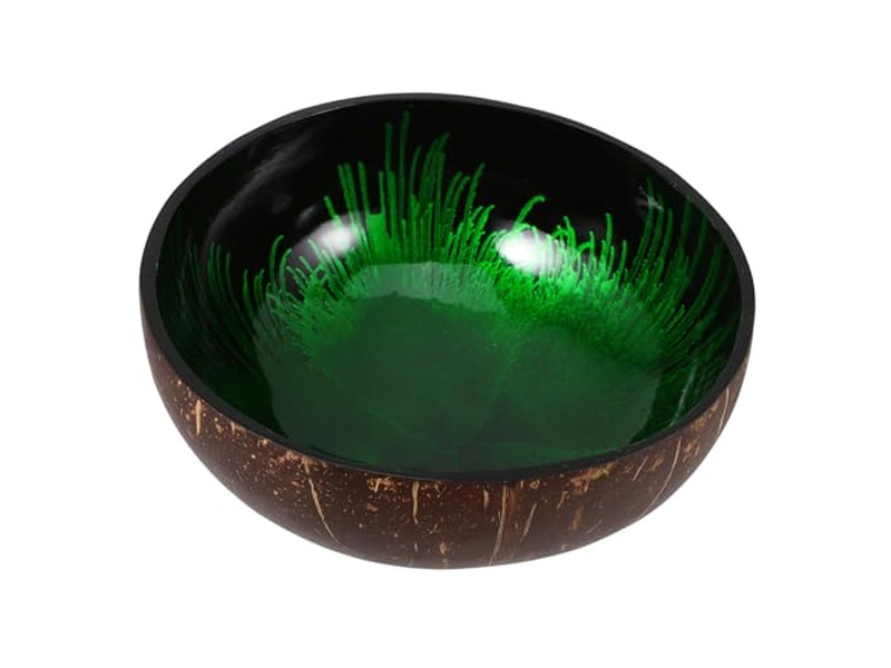 Thailand natürliche Schale Akazien-Salat-Set Lebensmittelsichere Kokosnussfarbene Schalen