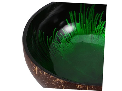 Thailand natürliche Schale Akazien-Salat-Set Lebensmittelsichere Kokosnussfarbene Schalen