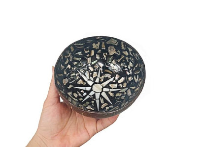 Kokosnussschalen Party Dekor Eco-Friendly Set 36 Wackelfrei Ganz Natürlich