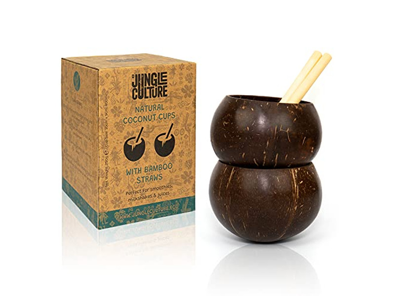 Kokosnussfrühstücksschale Holz 20 cm Schale mit Deckel Organische Schalen Charcuterie-Schalen