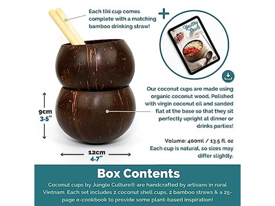 Kokosnussfrühstücksschale Holz 20 cm Schale mit Deckel Organische Schalen Charcuterie-Schalen