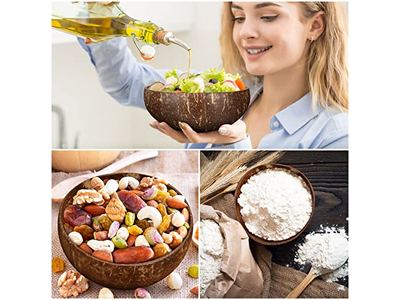 Kokosnuss-Set Bambus-Schale Kokosnuss-Kunst-Tasse Soja-Kerzen Kerzenhalter Wärmer Ostern