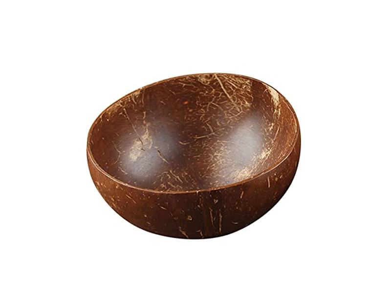 Kokosnussschale mit Deckel Holzlöffel und Schale Acai-Schalen Löffel Große Salat 10er-Pack