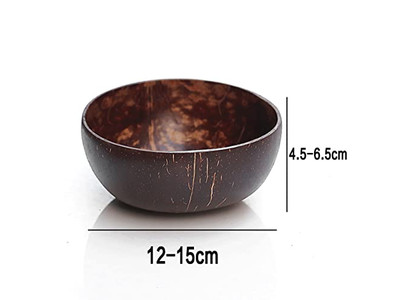 Kokosnussschale mit Deckel Holzlöffel und Schale Acai-Schalen Löffel Große Salat 10er-Pack