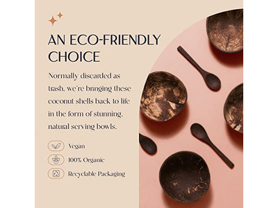 Kokosnuss-Suppenschale Logo-Glas Schalen Baby Bali Boho Großpackungen Rohset 11Cm Schön Halb