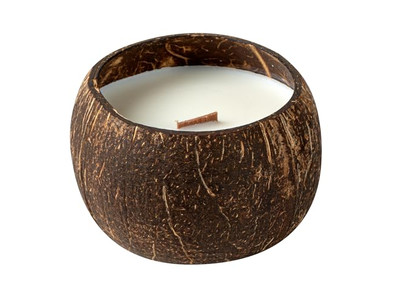 Frische Bio-Kokosnüsse verkaufen Kokosnussschalen handgefertigte Coco-Schalen-Wachs