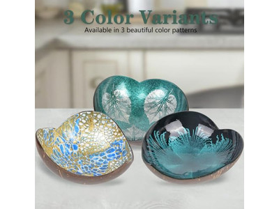 Holzschalen-Set Große Kokosnuss Rohdeckel Heiße Dekorationen Handgefertigte Produkte